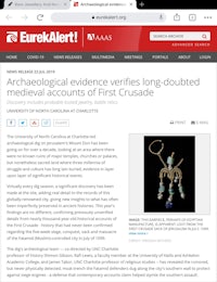 archaeological evidence verifies double-duplicated accounts of first crusade