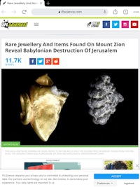 rare jewelry and items found on mount reveal babylonian destruction of jerusalem