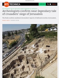 archaeologists continue new legendary tale of jerusalem